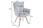 Draaistoel BIG GEORGE met armleuningen van grijze, Ophalen of Verzenden, Nieuw