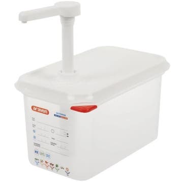 Sausdispenser | Kunststof | 4.3L | Portie 30ml | Transparant, Verzenden, Nieuw in verpakking