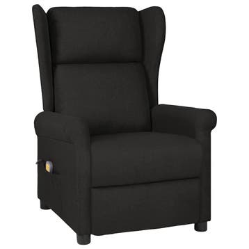vidaXL Massagestoel stof zwart, Verzenden, Nieuw