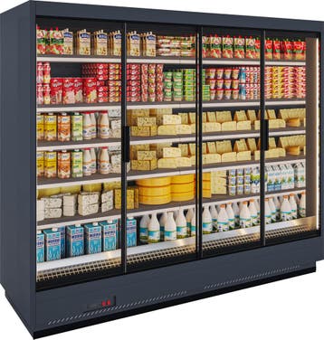 Apella HD wandkoeling met trekdeuren B250xD86xH220cm -, Nieuw in verpakking