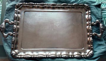 Dienblad - .800 zilver, Antiek en Kunst