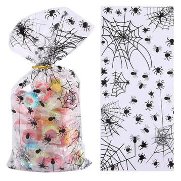 Fako Bijoux - Uitdeelzakjes Halloween Spinnen -12.5x27.5cm -, Verzenden, Nieuw
