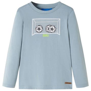 vidaXL Kindershirt met lange mouwen 92 lichtblauw, Verzenden, Nieuw