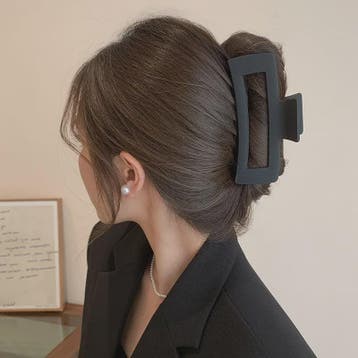 Minimalistische Geometrische Haarclip - Acryl Vierkante Klip