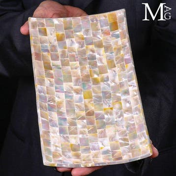 Parelmoer - Sushi-dienblad - Luxe parelmoeren mozaïek -