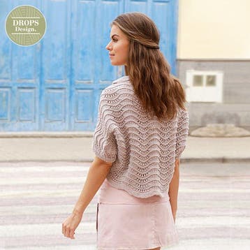 Patroon Gebreide Bolero met Golfpatroon Billowing Rose m, Ophalen of Verzenden, Nieuw