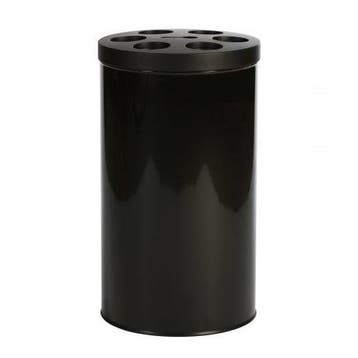 Afvalbak | Metaal (Zwart) | 40L | Wegwerpbekers |, Verzenden, Nieuw in verpakking