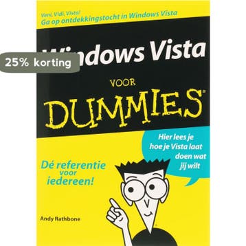 Microsoft Windows Vista voor Dummies / Voor Dummies, Verzenden, Zo goed als nieuw, A. Rathbone