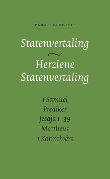 BIJBEL StV/HSV PARALLEL- 1SAM./PRED./JES.1-39/MATT./1KOR., Boeken, Godsdienst en Theologie, Verzenden, Gelezen