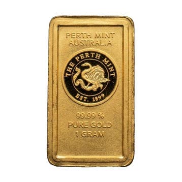 1 gram - Goud .999 - 1 gram .9999 Fine Gold Bar Australia