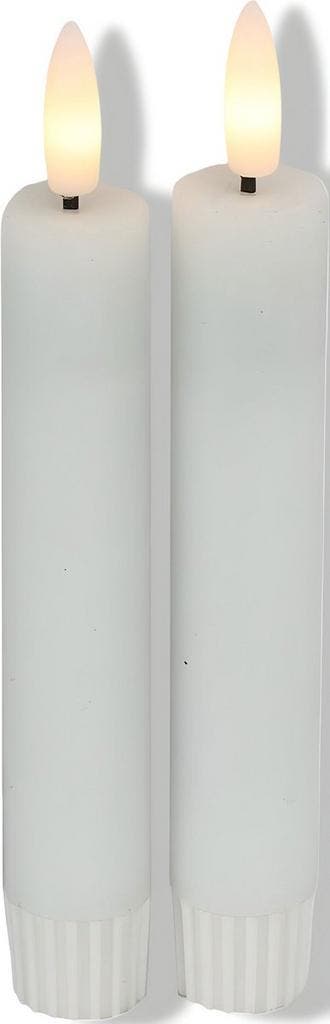 Countryfield Led dinerkaarsen 2x st- wit -H15cm -, Ophalen of Verzenden, Nieuw