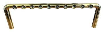 Showroommodel: Brugzuil messing 10 kraans 69 mm lenzen, Ophalen of Verzenden