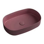 Wastafel Sapho Infinity 55x36 cm Mat Maroon, Doe-het-zelf en Verbouw, Sanitair, Ophalen of Verzenden, Nieuw, Overige typen