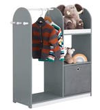 Kinderkast met Kapstok en Haken – MDF en Stof 97×108×35 cm, Verzenden, Nieuw