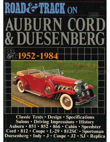ROAD & TRACK ON AUBURN, CORD & DEUSENBERG 1952-1984, Nieuw, Author