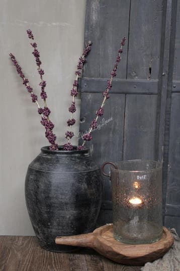 Zijden paarse Pepperberry tak Callicarpa 74 cm, Huis en Inrichting, Woonaccessoires | Kransen, Ophalen of Verzenden, Nieuw