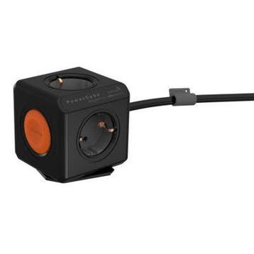 Allocacoc PowerCube Extended Remote Zwart 1,5 Meter (FR), Ophalen of Verzenden, Nieuw