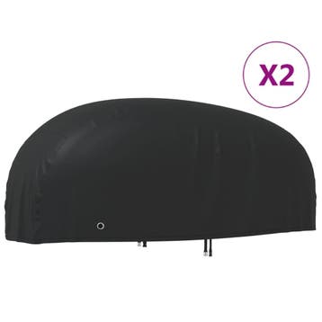 vidaXL Motorhoezen 2 st 295x110x140 cm 210D oxford stof, Verzenden, Nieuw