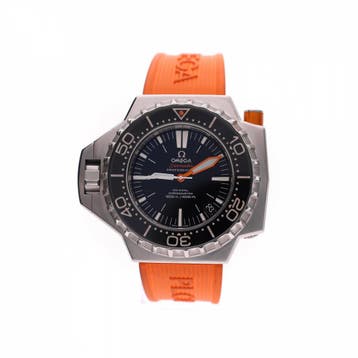 Omega Seamaster Ploprof 1200M 224.32.55.21.01.002; Automa..., Ophalen of Verzenden, Gebruikt, Leer, Overige merken