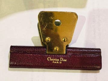 Christian Dior - Presse-papier - Leder, Metaal