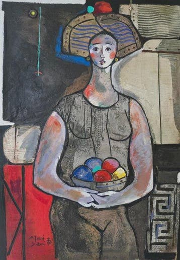 Miquel Torner de Semir (1938) - Mujer con frutas, Antiek en Kunst
