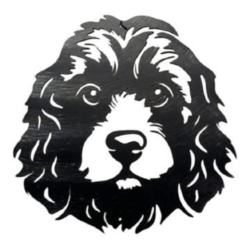 Wanddecoratie metalen hond Cockapoo 31 cm, Verzenden, Nieuw