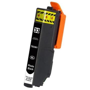 Huismerk Epson 33XL (T3361) cartridge foto zwart, Verzenden, Nieuw, Huismerk