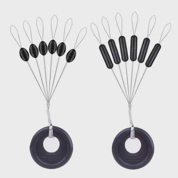 60x Vislijn Stopper Set - Rubber Silicon Space Beans & Cilin, Watersport en Boten, Verzenden, Nieuw