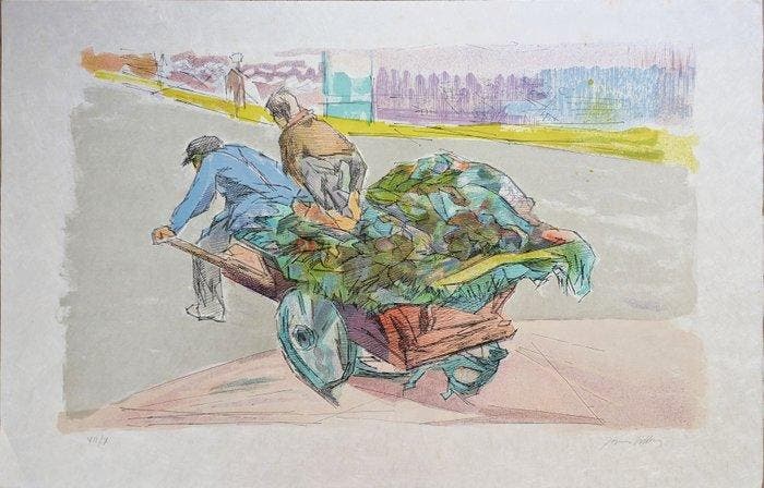 Jacques Villon (1875-1963) - Marchands Quatre Saisons, Antiek en Kunst, Antiek | Overige Antiek