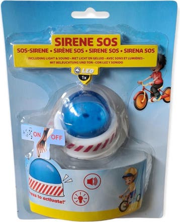 Tom Sirene Met Licht 6,5 Cm Wit/blauw, Ophalen of Verzenden, Nieuw