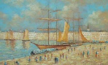 Pierre Stefani (1938) - Voiliers au Port