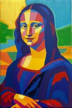 Azzurra Lo Bello - Mona Lisa Pop Art (WPAP Style) – Iconic