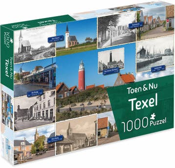 Toen & Nu Texel Puzzel (1000 stukjes) | Tuckers Fun Factory, Verzenden, Nieuw