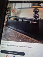 Richmond LUX DRESSOIR OAKURA 240 KLEUR ZWART MODERNE UITSTR, Ophalen, Nieuw