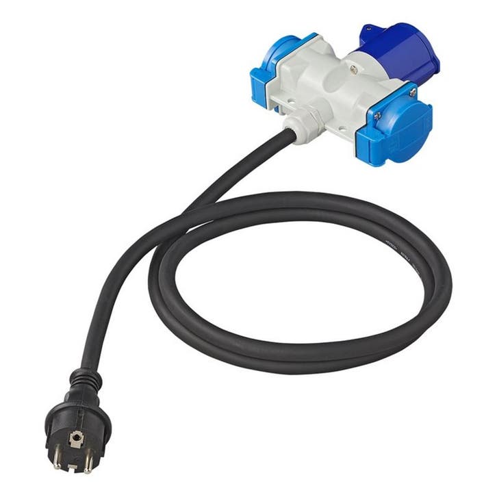 ProPlus Verloopkabel - 3 weg - 150 cm - 3 x 2.5 mm² - Sch.., Doe-het-zelf en Verbouw, Elektra en Kabels, Nieuw, Ophalen of Verzenden