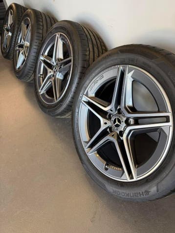 Orig Breed Mercedes S klasse W223 19 inch Velgen 5,5mm GLC, 19 inch, Gebruikt, 255 mm, Banden en Velgen
