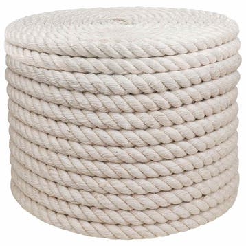 vidaXL Jute Touw 16 Wit 100% Tossa jute, Verzenden, Nieuw