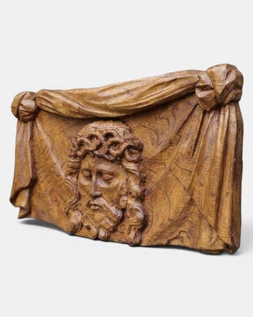 (Europe XVII/XVIII) - sculptuur, Bas Relief  Voile de