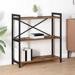 vidaXL Boekenkast Oud hout 80 x 30 x 85 cm Bewerkt hout, Huis en Inrichting, Kasten | Boekenkasten, Minder dan 50 cm, Verzenden