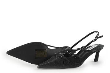 Steve Madden Slingbacks in maat 39 Zwart, Verzenden, Zwart, Steve Madden, Zo goed als nieuw