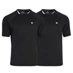 Donnay Donnay Heren - 2-Pack - Sport T-shirt André - Zwart, Kleding | Heren, T-shirts, Verzenden, Nieuw