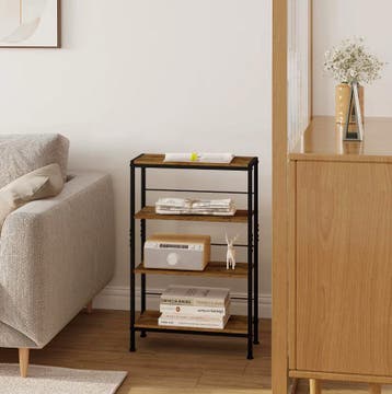Nieuwe Ladderkast met 4 Niveaus MDF en Metaal – 50x20x78cm, Huis en Inrichting, Kasten | Overige, Verzenden, Nieuw