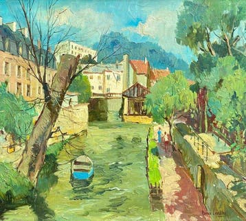 Maurice Lemaitre (1929-2018) - Paysage à Melun