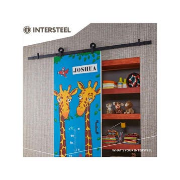 Intersteel Schuifdeursysteem Modern Top - mat zwart, Verzenden, Nieuw