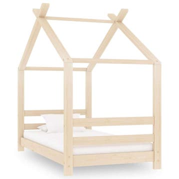 vidaXL Kinderbedframe massief grenenhout 70x140 cm, Verzenden, Nieuw