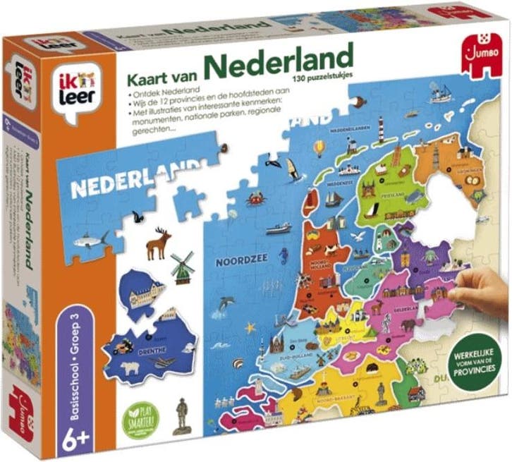 Ik Leer - Kaart van Nederland | Jumbo - Educatieve spellen, Kinderen en Baby's, Speelgoed | Educatief en Creatief, Nieuw, Verzenden