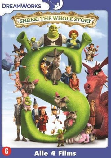 Shrek de volledige dvd collectie 1 - 4 (zonder karton doosje, Verzenden, Nieuw in verpakking