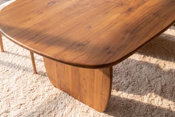 Eettafel SCULPTURA 240cm ovaal sculptuur frame acacia hout, Huis en Inrichting, Ophalen of Verzenden, Nieuw