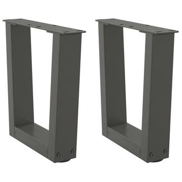 vidaXL Salontafelpoten 2 st V-vormig 30x(30-31,3) cm staal, Verzenden, Nieuw