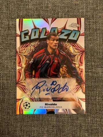TOPPS - Rivaldo (07/99) Parallel - Autographed Card, Nieuw
